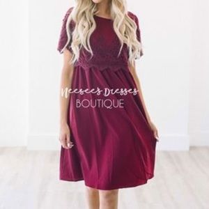 Date Night Midi in Burgundy